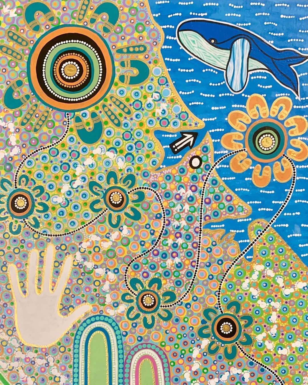 Custom artwork gifted to Aspen Medical Founder and Executive Chair Glenn Keys AO