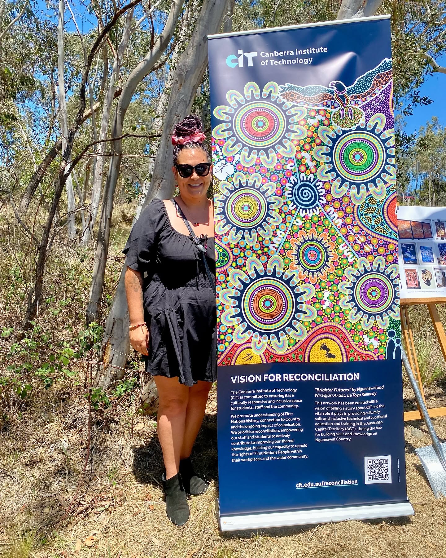 Canberra Institute of Technology Innovate Reconciliation Action Plan launch display