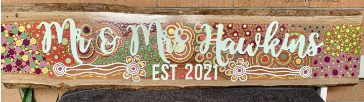 Personalised gift artwork by Kalari Art